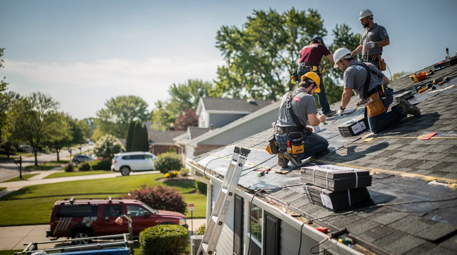 Roof Repair in Hampshire, IL around you